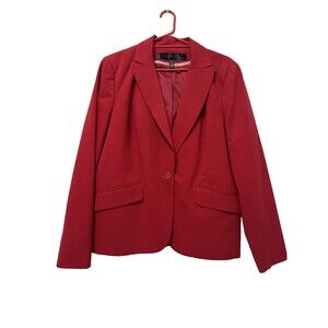 Apostrophe Women’s Red Blazer Size 14